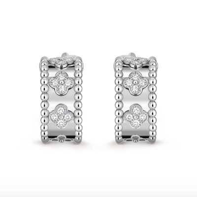 Abby Ohrringe - Diamant / Silber