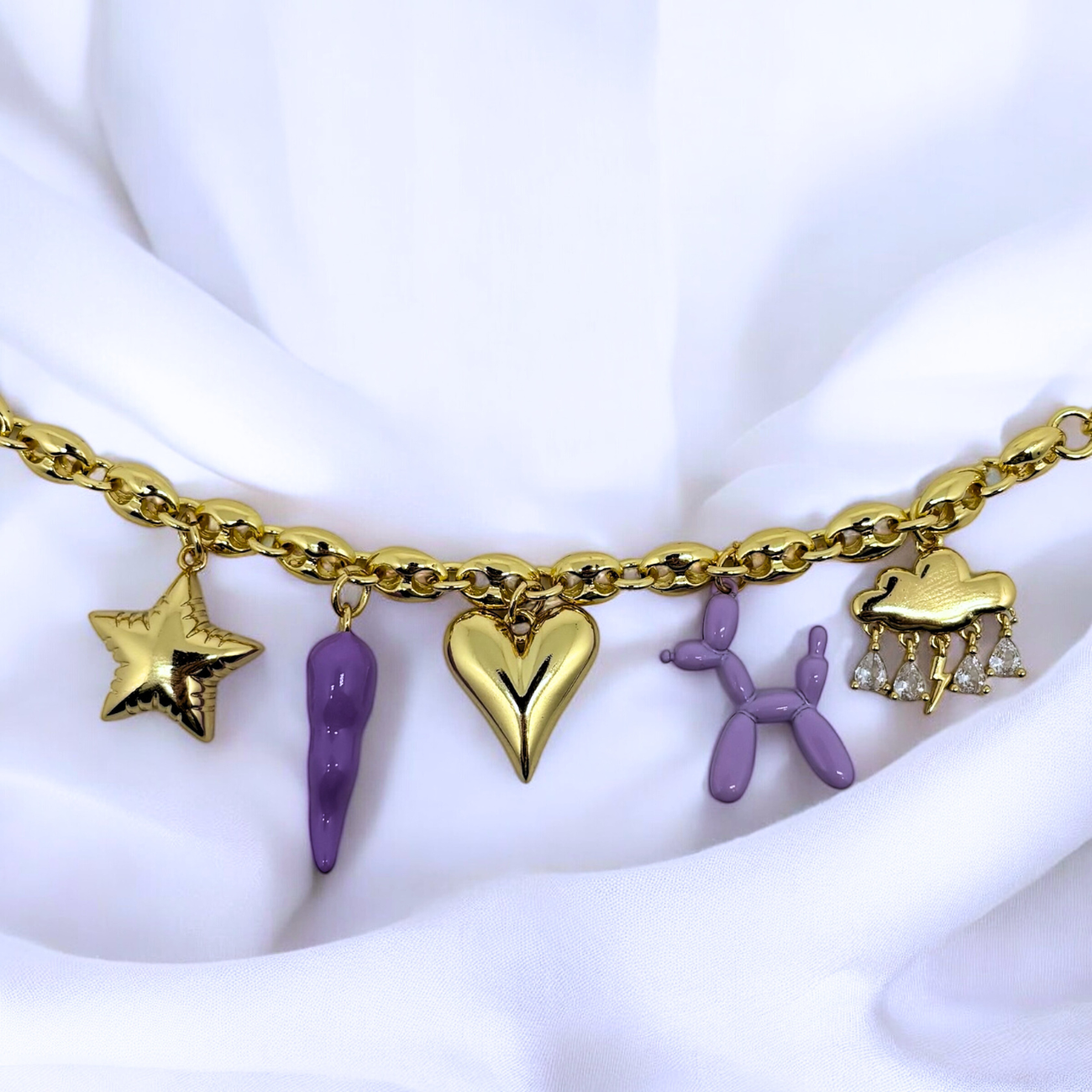 Verspielte Sternen-Halskette (Handgefertigt & Limitierte Auflage)