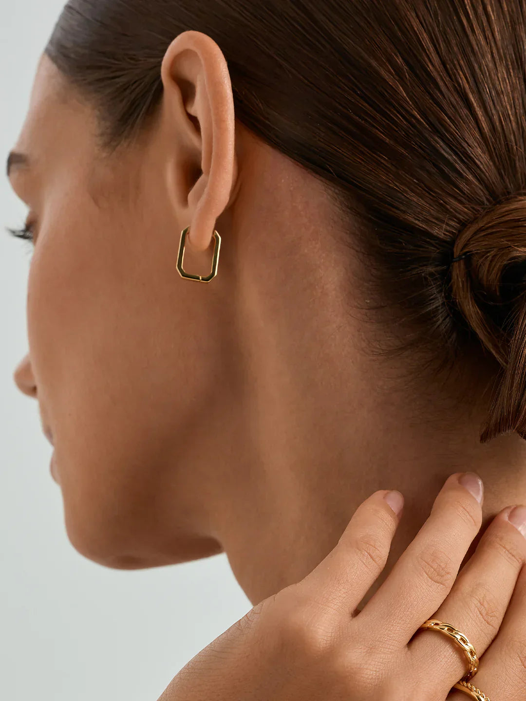 Abgerundete Quadratische Creolen