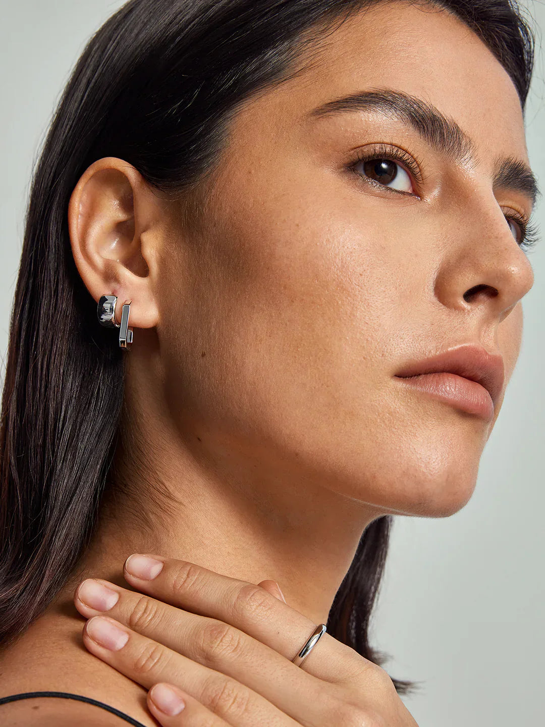 Abgerundete Quadratische Creolen