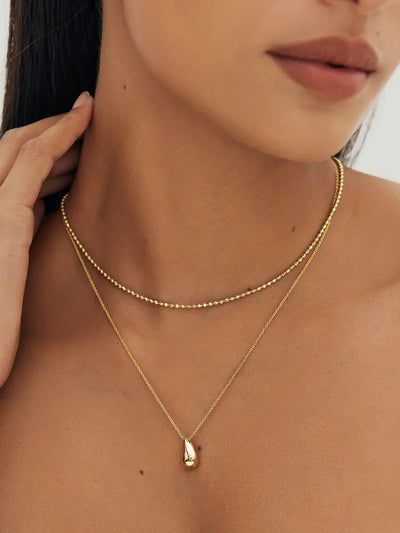 Wassertropfen-Halskette