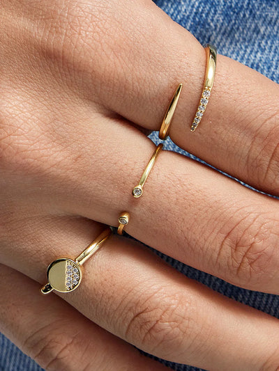 Wickelring mit Kristallkrallen