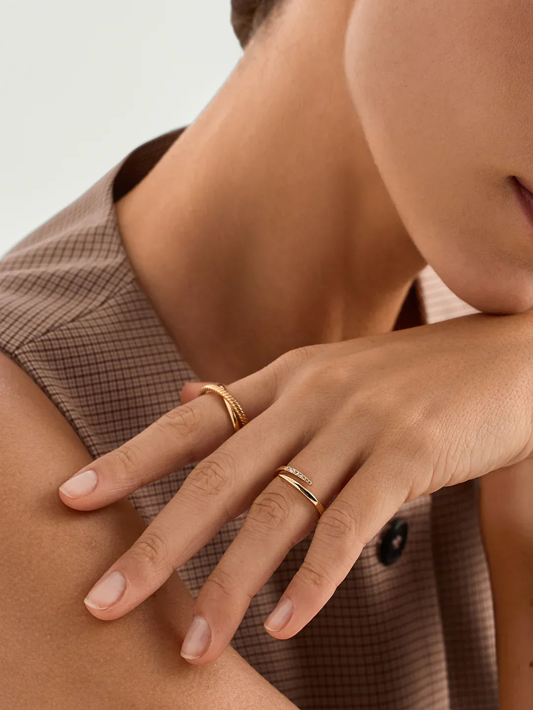 Wickelring mit Kristallkrallen