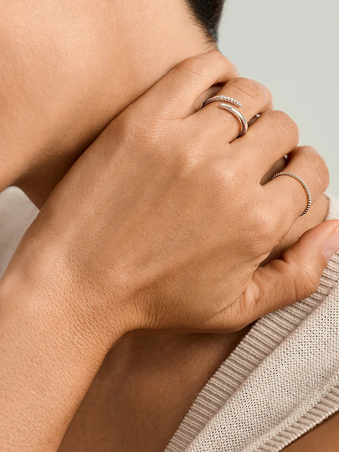 Wickelring mit Kristallkrallen