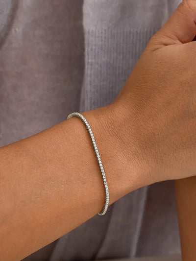 Zartes Moissanit Tennisarmband