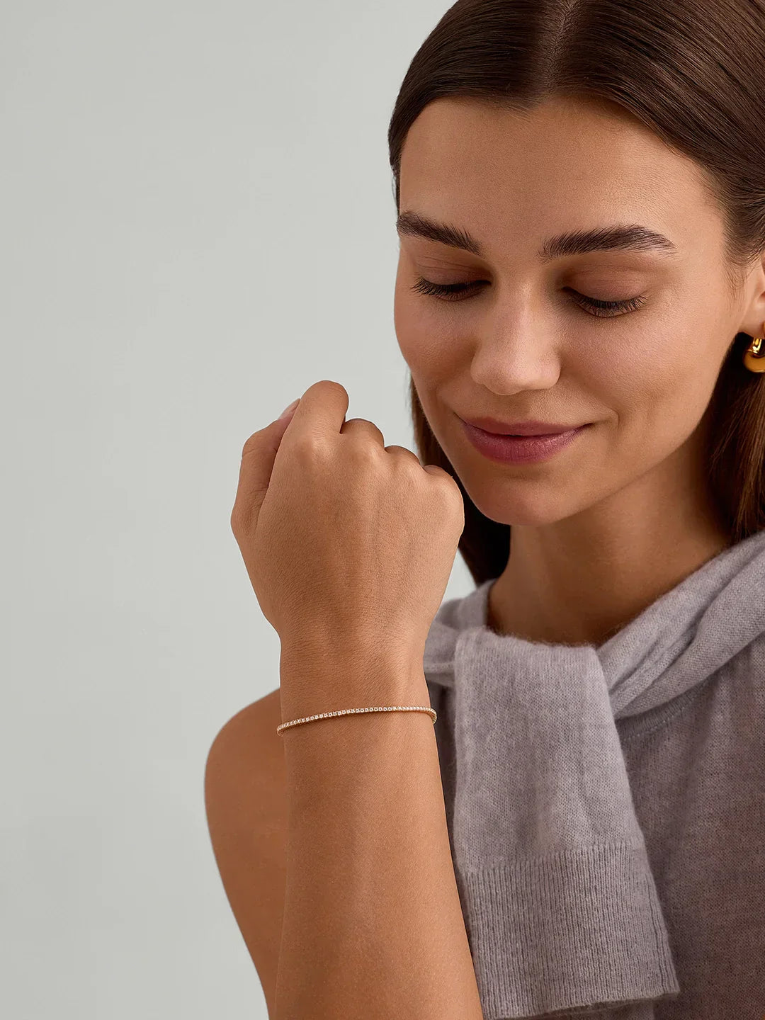 Zartes Moissanit Tennisarmband