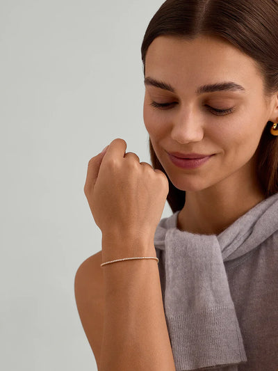 Zartes Moissanit Tennisarmband