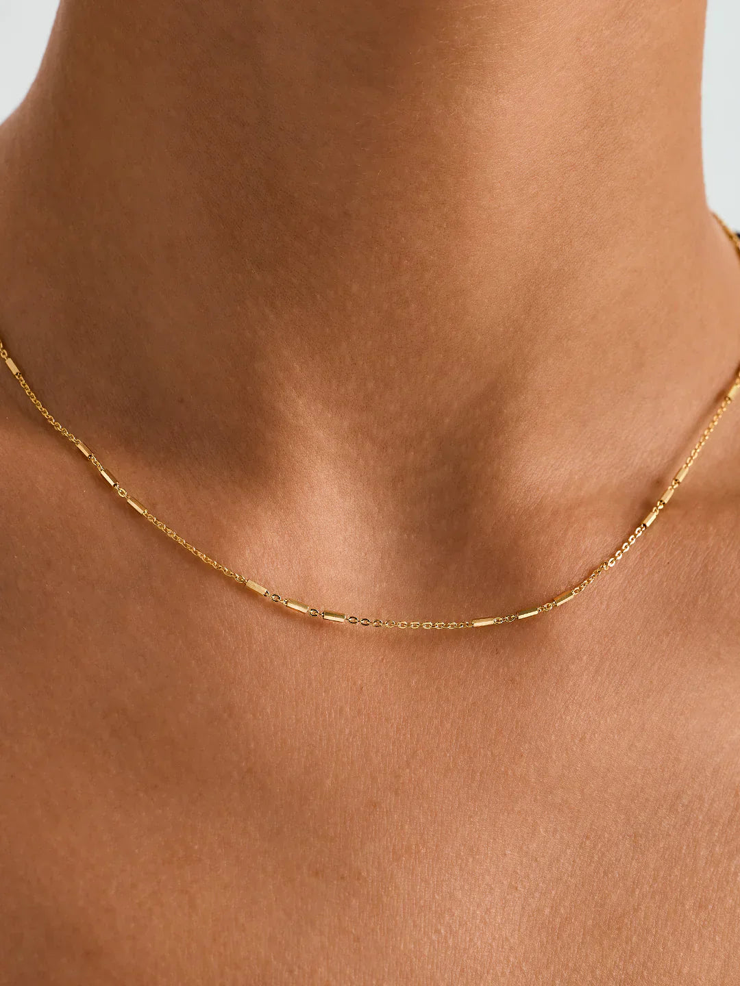 Zylinderperlen-Kettenhalskette