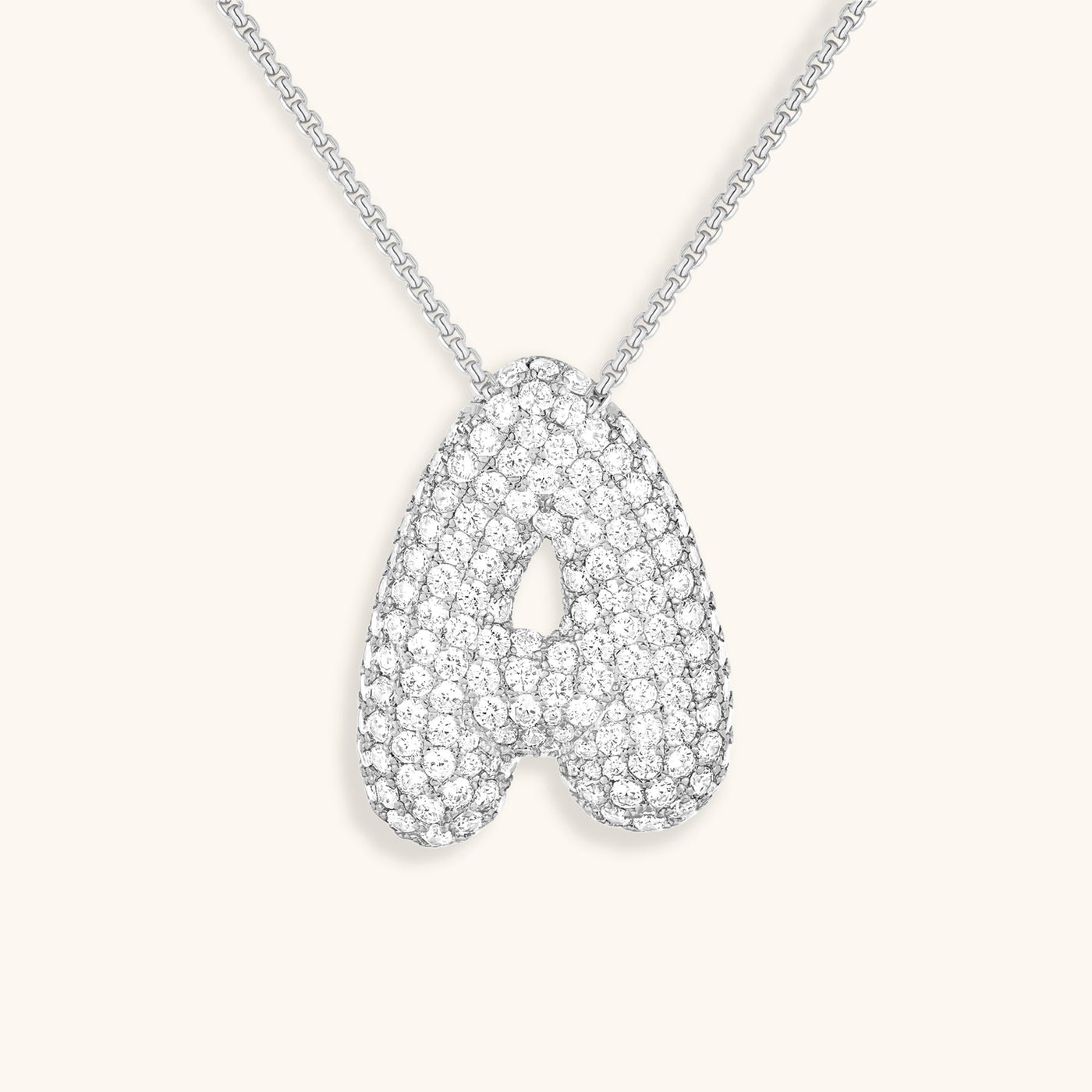 Zara Initial Diamant Halskette