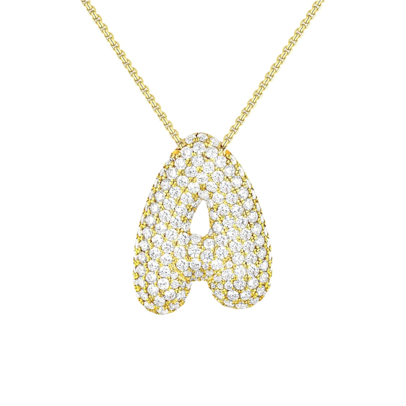 Zara Initial Diamant Halskette