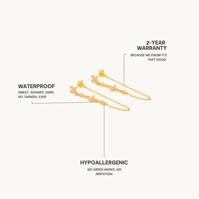 Adella Kettenohrringe