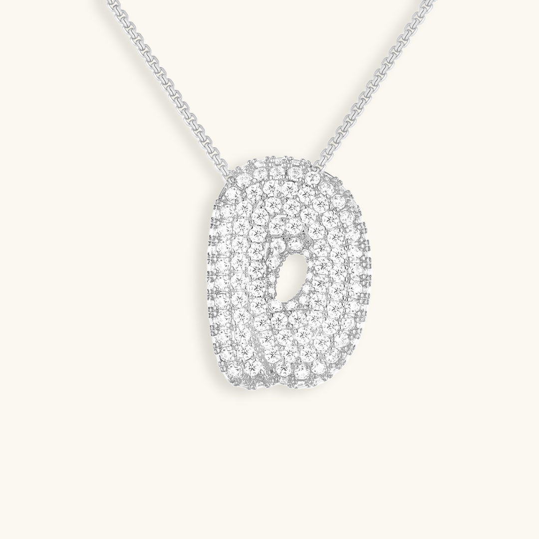Zara Initial Diamant Halskette