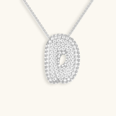 Zara Initial Diamant Halskette
