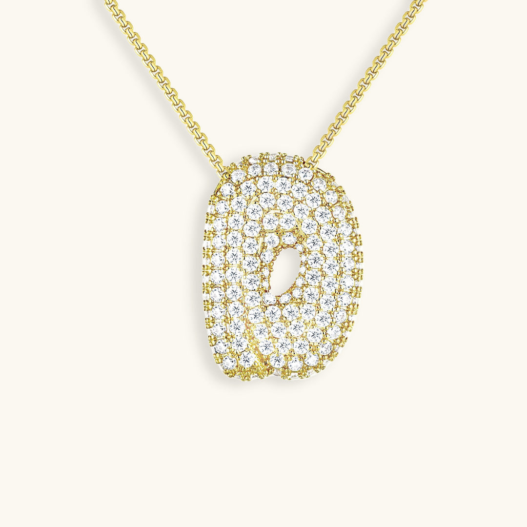 Zara Initial Diamant Halskette