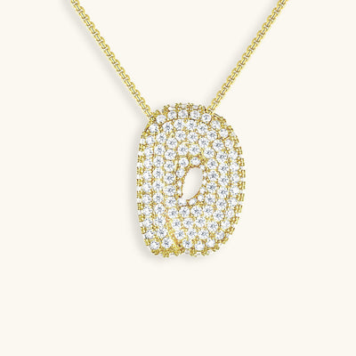 Zara Initial Diamant Halskette