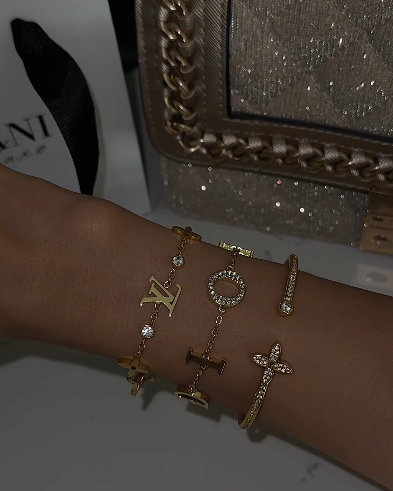 Gold CD Bracelet