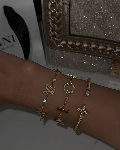 Gold CD Bracelet