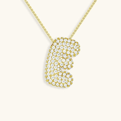 Zara Initial Diamant Halskette