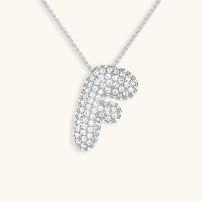 Zara Initial Diamant Halskette