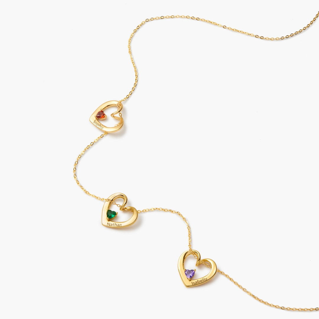 1-5 Herz- & Namensanhänger Halskette