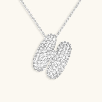 Zara Initial Diamant Halskette