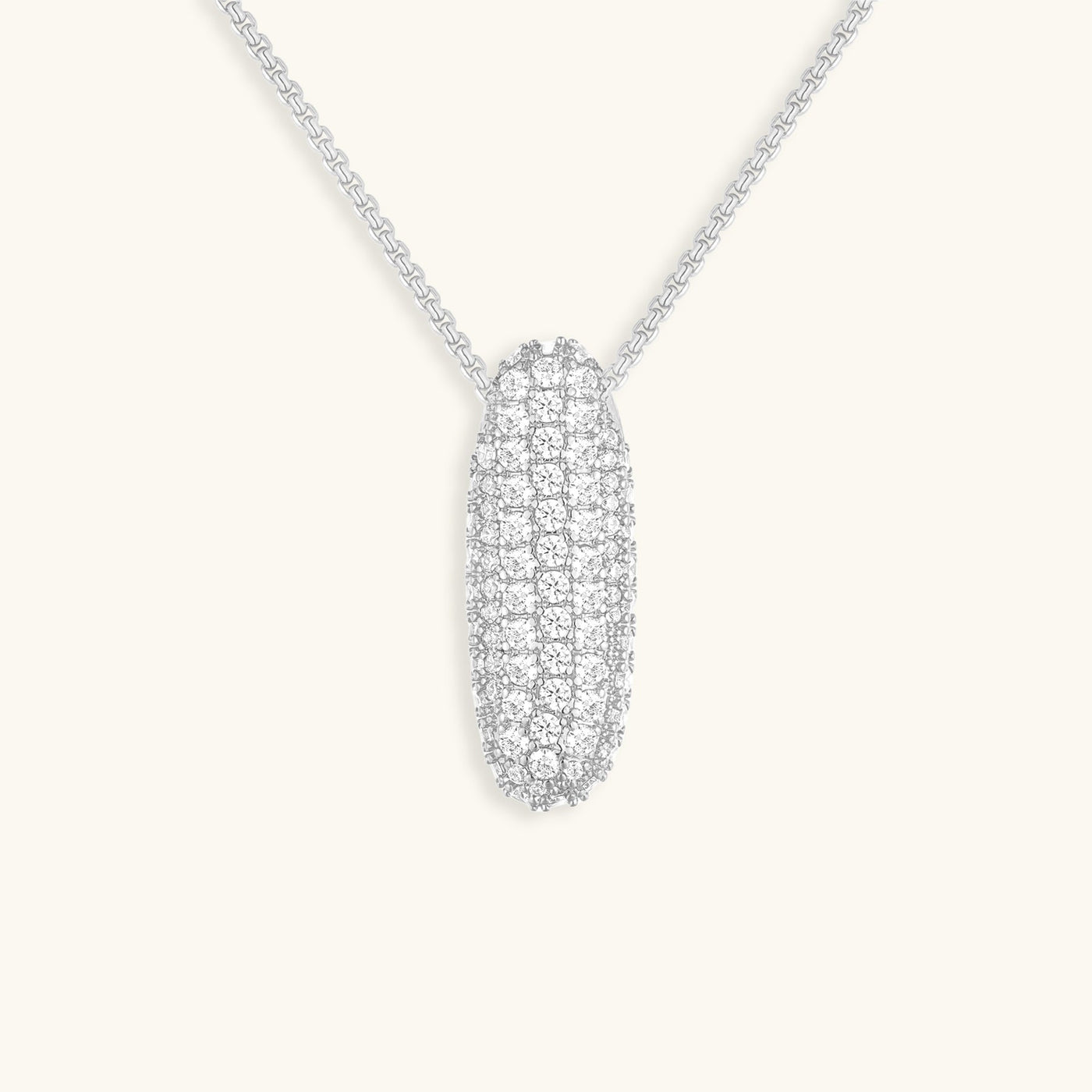 Zara Initial Diamant Halskette