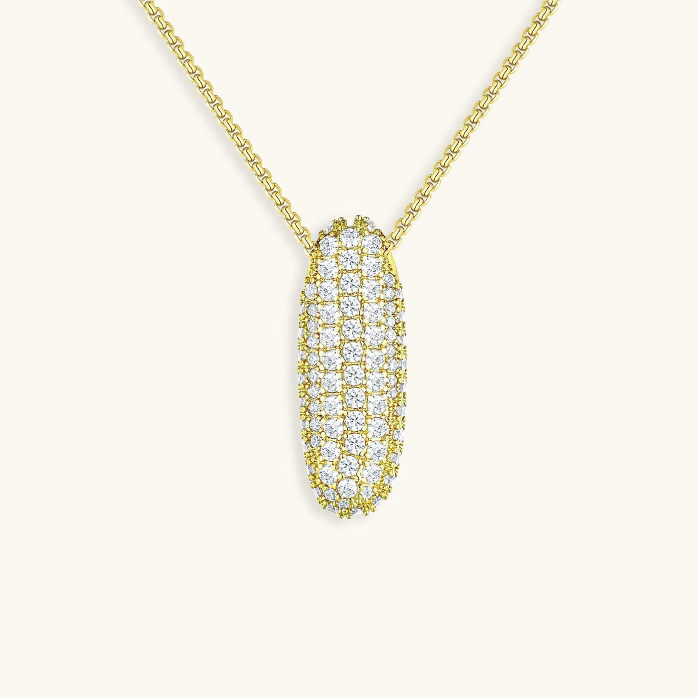 Zara Initial Diamant Halskette