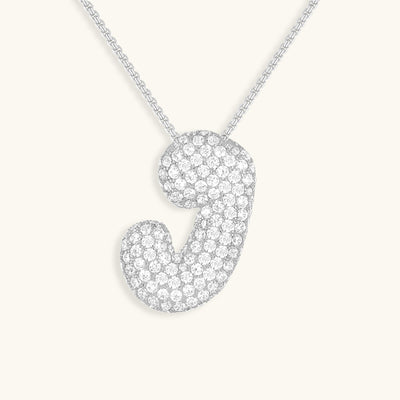 Zara Initial Diamant Halskette