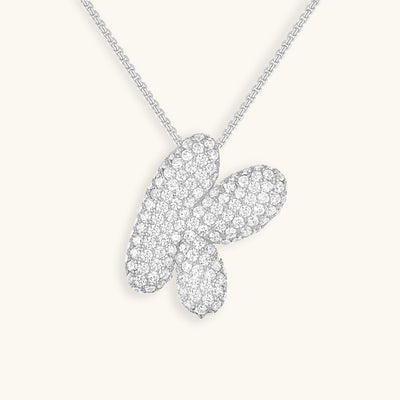 Zara Initial Diamant Halskette