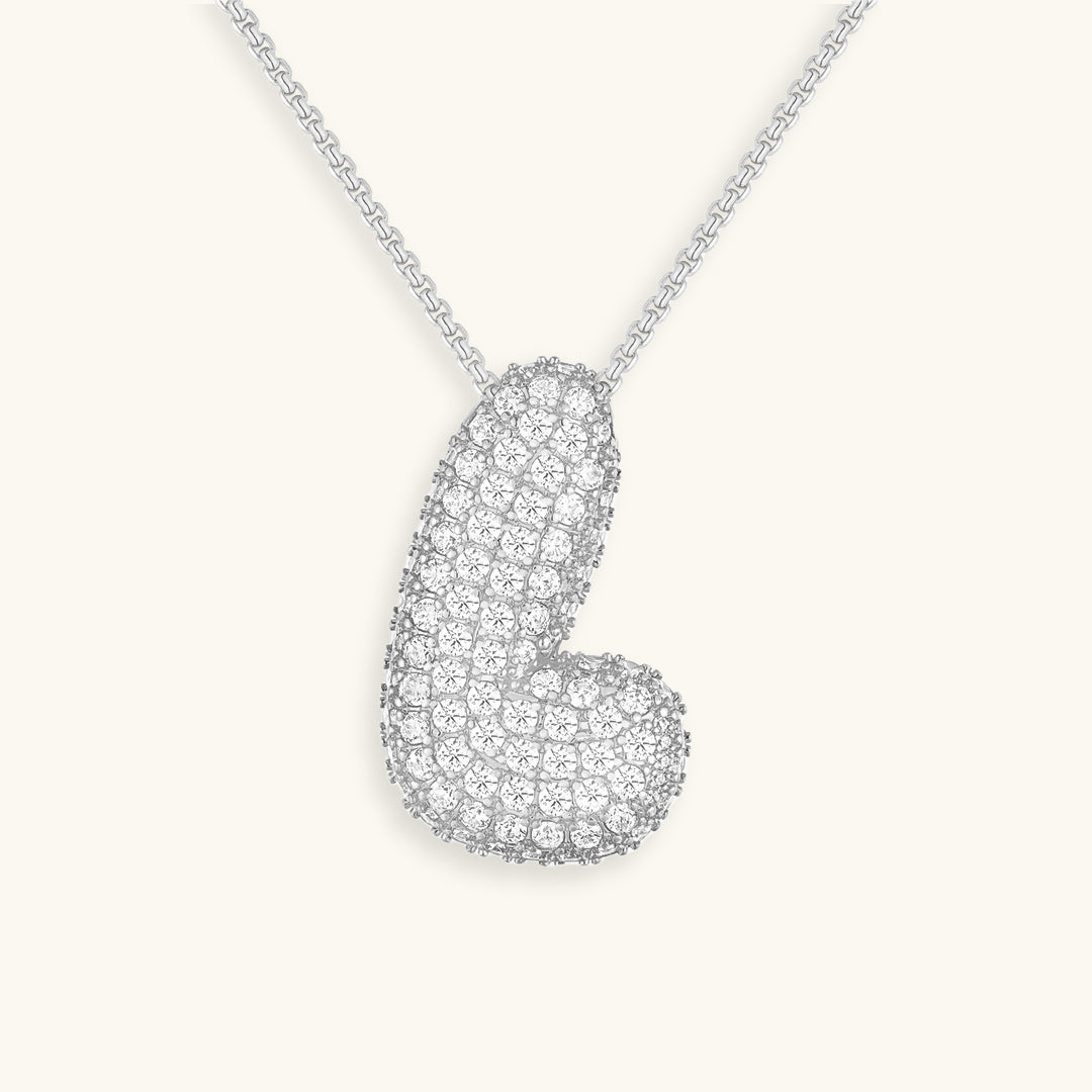 Zara Initial Diamant Halskette