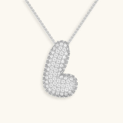 Zara Initial Diamant Halskette