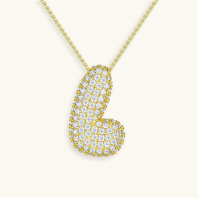 Zara Initial Diamant Halskette