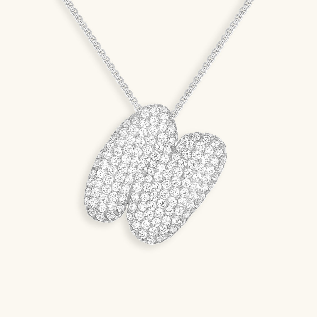 Zara Initial Diamant Halskette