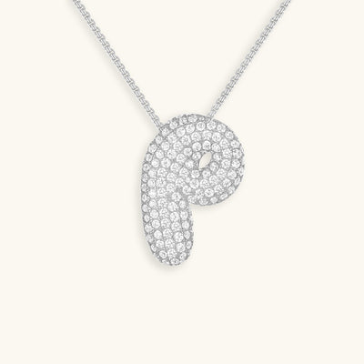 Zara Initial Diamant Halskette