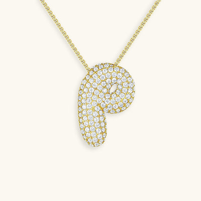 Zara Initial Diamant Halskette