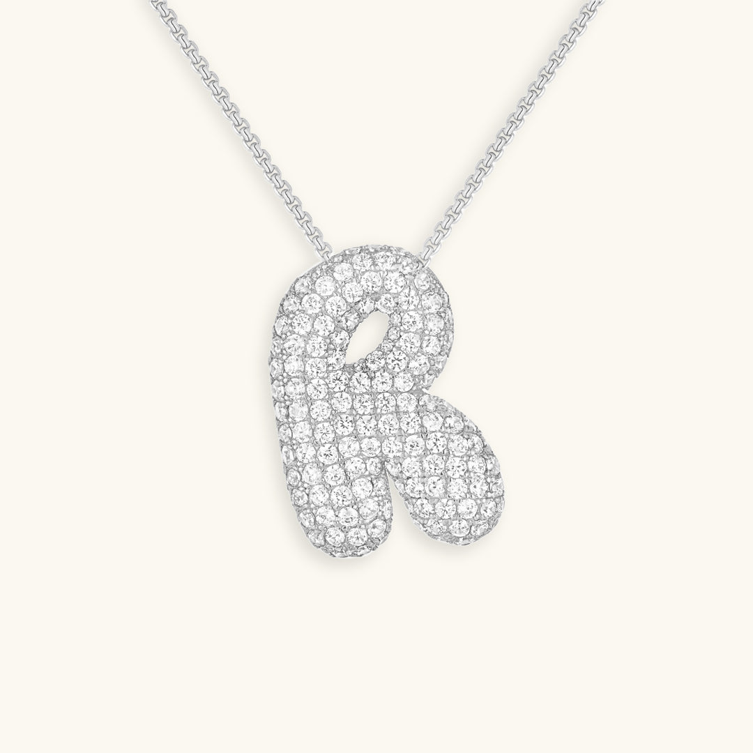 Zara Initial Diamant Halskette