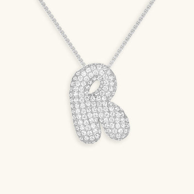 Zara Initial Diamant Halskette