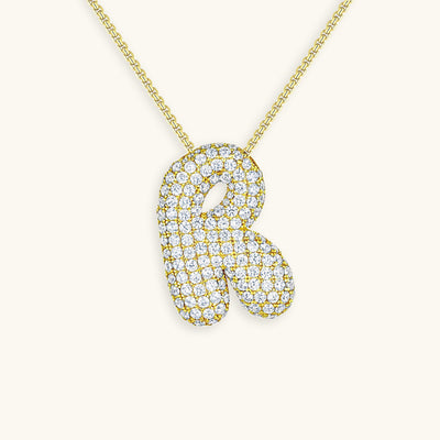 Zara Initial Diamant Halskette