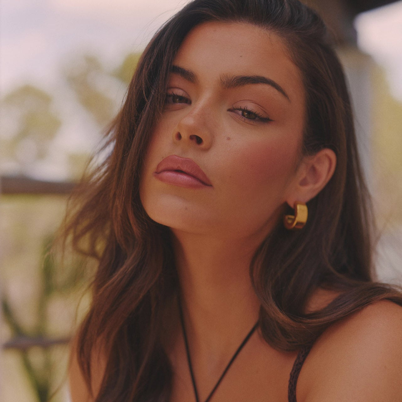 VINTAGE HOOP OHRRING - GOLD