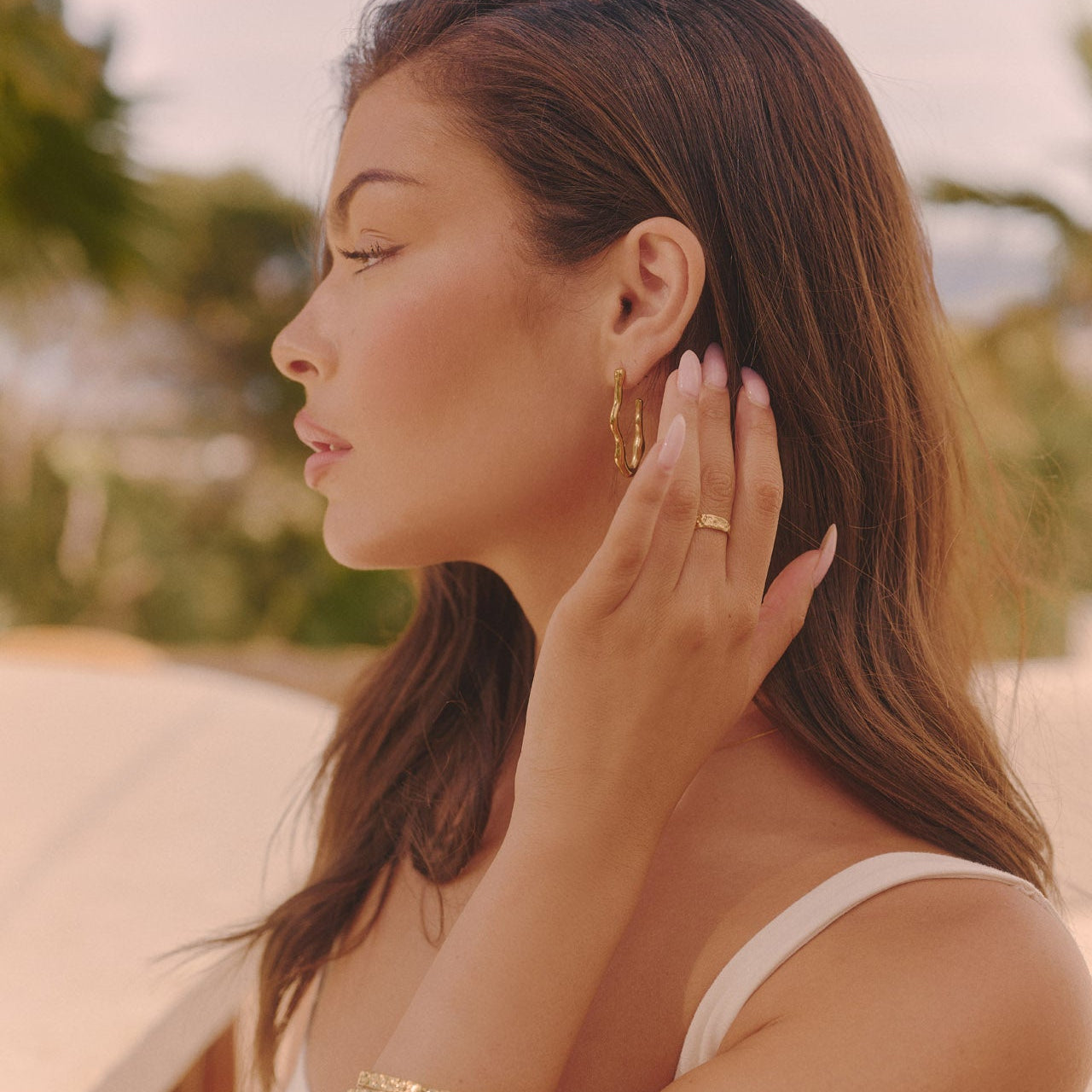 ZEPHYR HOOP-OHRRINGE - GOLD