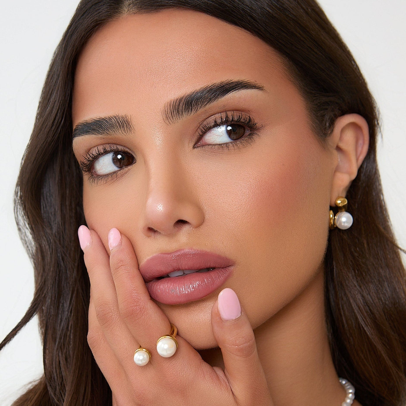 18K GOLD PERLENDETAIL OHRSCHMUCK