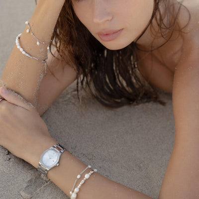 Welle der Perlen Armband