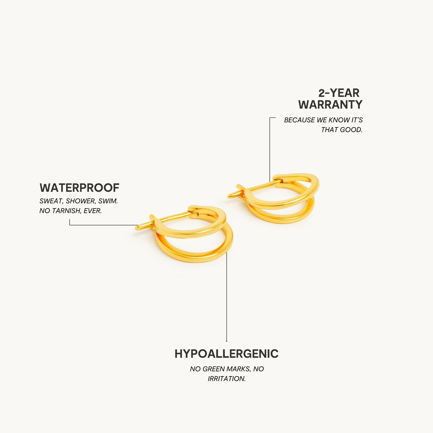 Weiche Sand Ohrringe