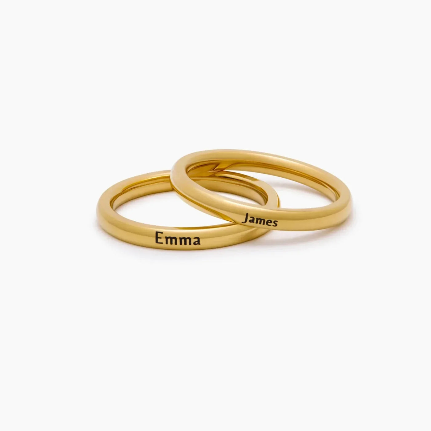 Zierlicher Stapelbarer Namensring