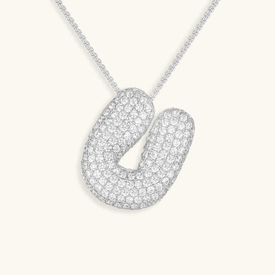 Zara Initial Diamant Halskette