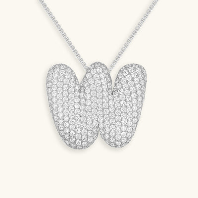 Zara Initial Diamant Halskette