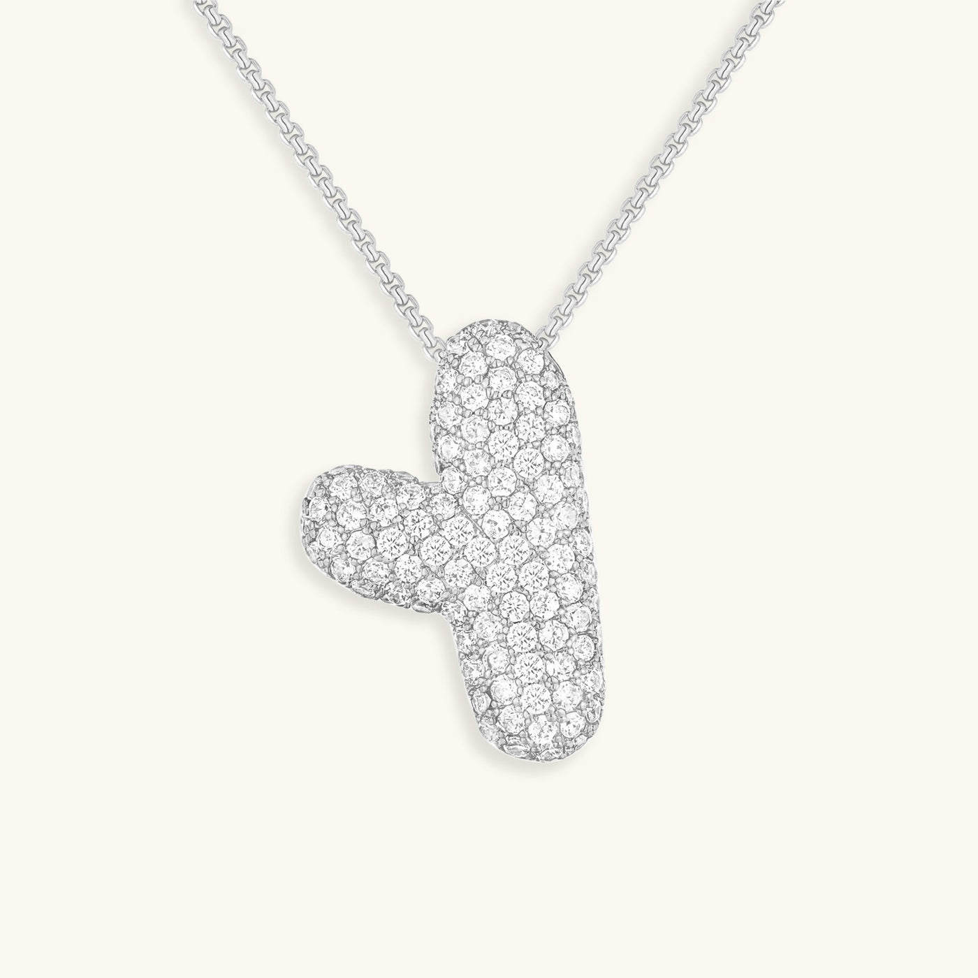 Zara Initial Diamant Halskette