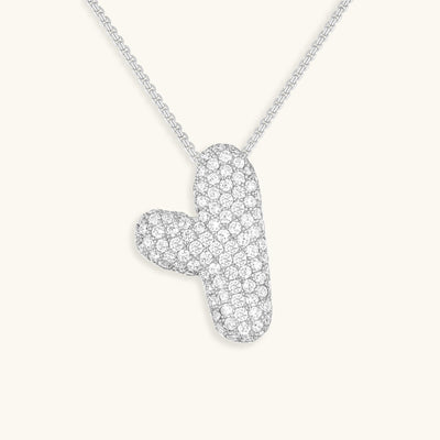 Zara Initial Diamant Halskette