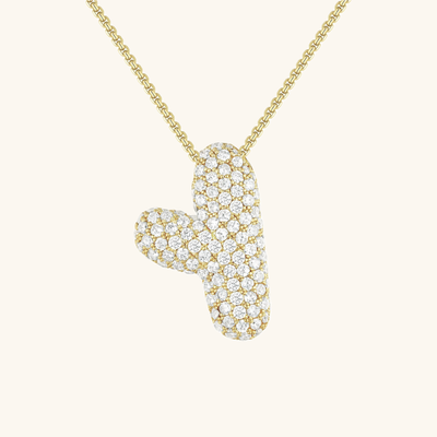 Zara Initial Diamant Halskette