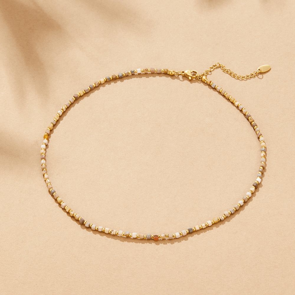 Alashan Stein Perlen Halskette